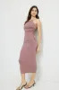 Ines Ruched Jersey Maxi Dress sold by Dynamite