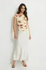 Printed Single Shoulder Mesh Top sold by Dynamite