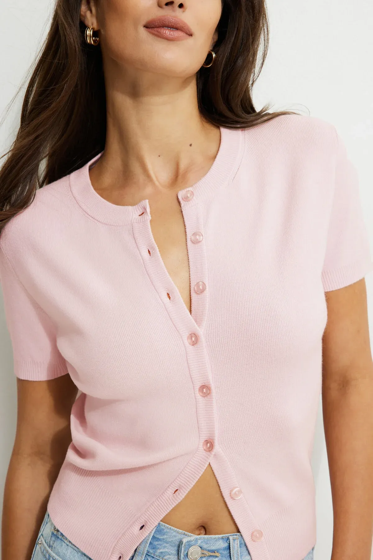 Becca Short Sleeve Cardigan sold by Dynamite product image thumbnail 4