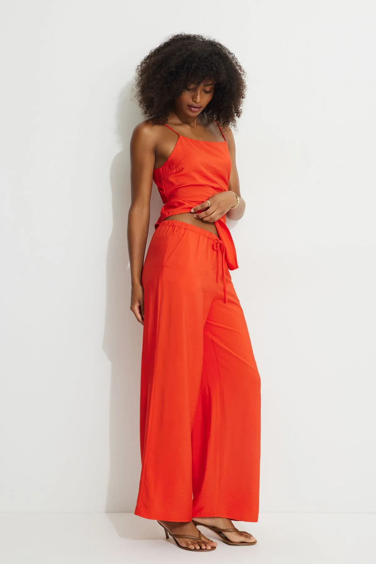 Wide Leg Drawstring Pants sold by Dynamite product image thumbnail 2