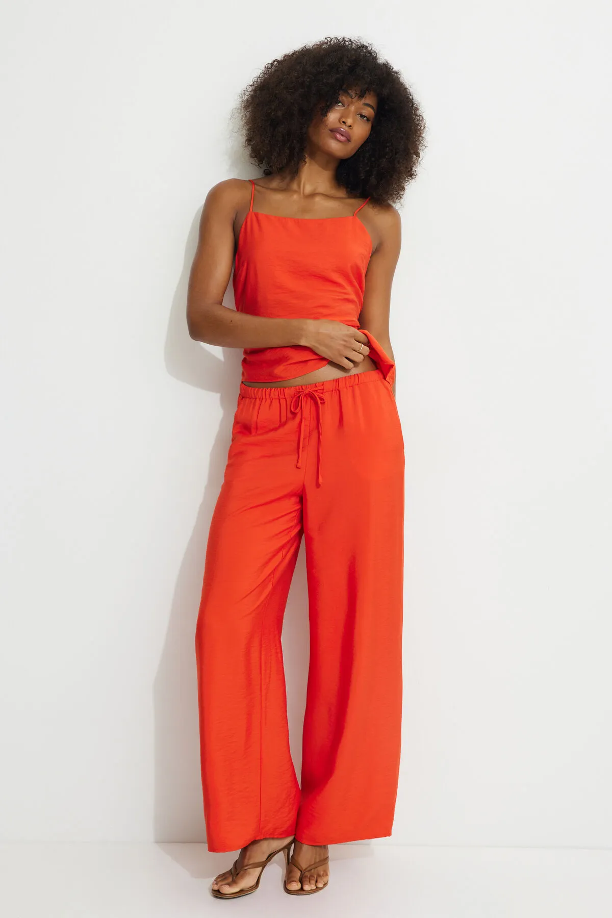 Wide Leg Drawstring Pants sold by Dynamite product image thumbnail 5