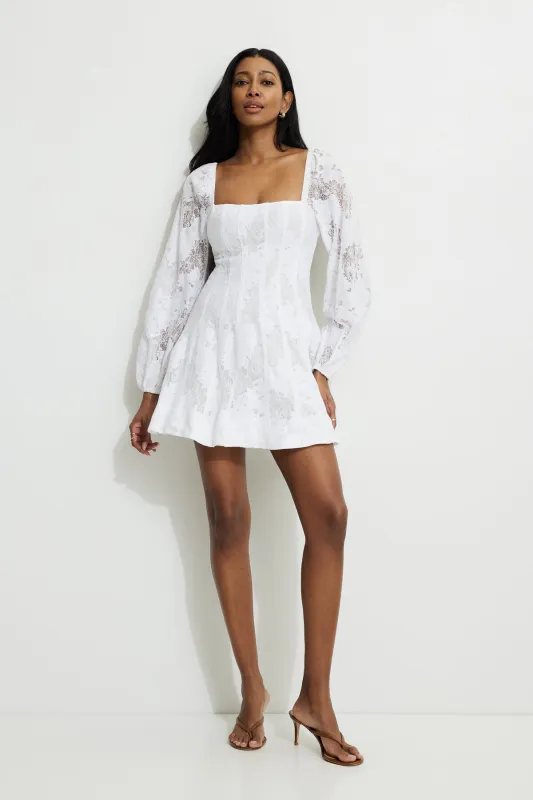 Amelie Balloon Sleeve Mini Dress sold by Dynamite
