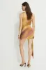 Ruffled Trim Mesh Mini Dress sold by Dynamite