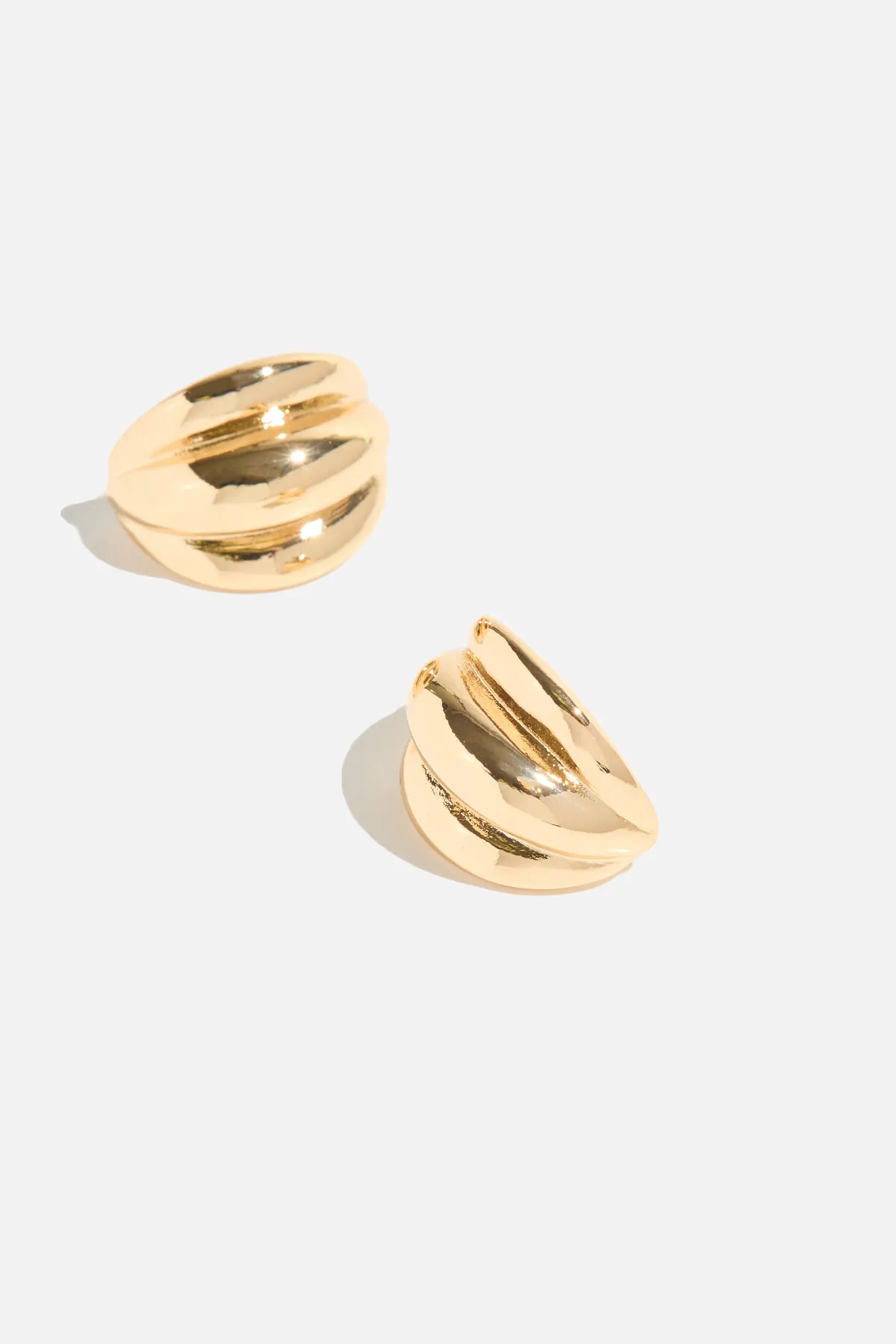 Ripple Button Earrings sold by Dynamite product image thumbnail 2