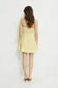 Flared Halter Linen Mini Dress sold by Dynamite