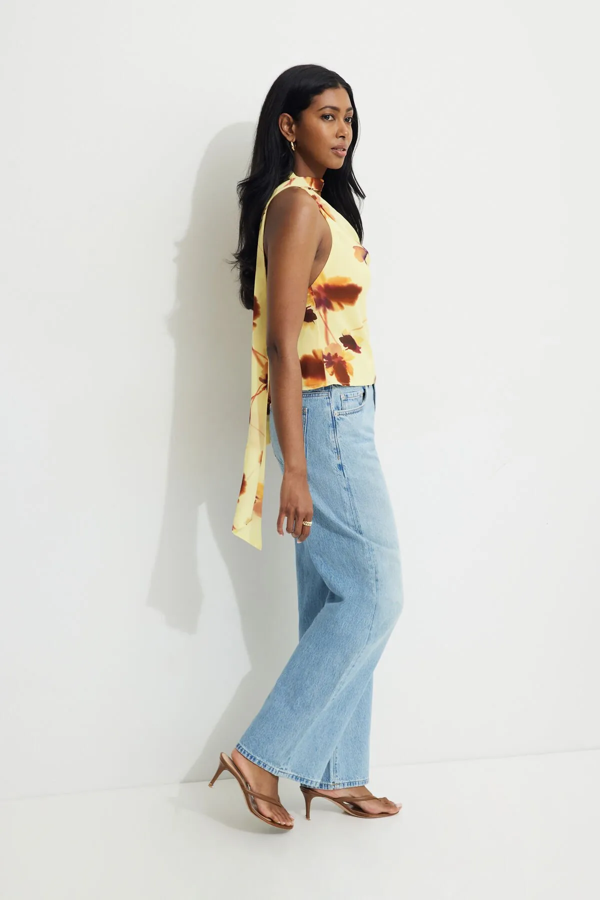 Cowl Halter Neck Scarf Top sold by Dynamite product image thumbnail 2