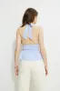 Striped Poplin Halter Top sold by Dynamite