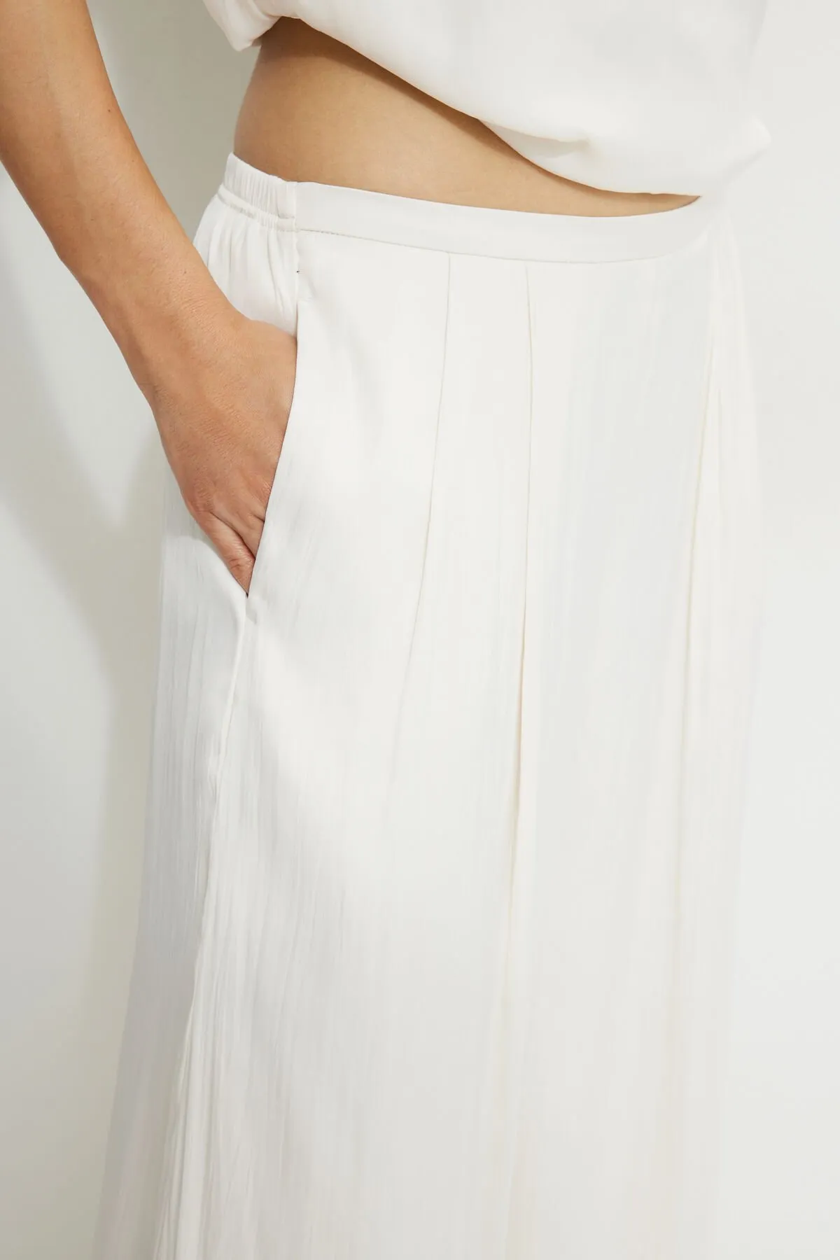 Crinkle Satin Wide Leg Pants sold by Dynamite product image thumbnail 3