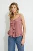 Clover Ruffled Cami Top sold by Dynamite