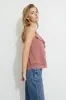 Clover Ruffled Cami Top sold by Dynamite