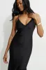 Asymmetric Satin Maxi Dress sold by Dynamite