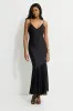 Asymmetric Satin Maxi Dress sold by Dynamite
