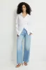 Monroe Cinched Oversized Poplin Shirt sold by Dynamite