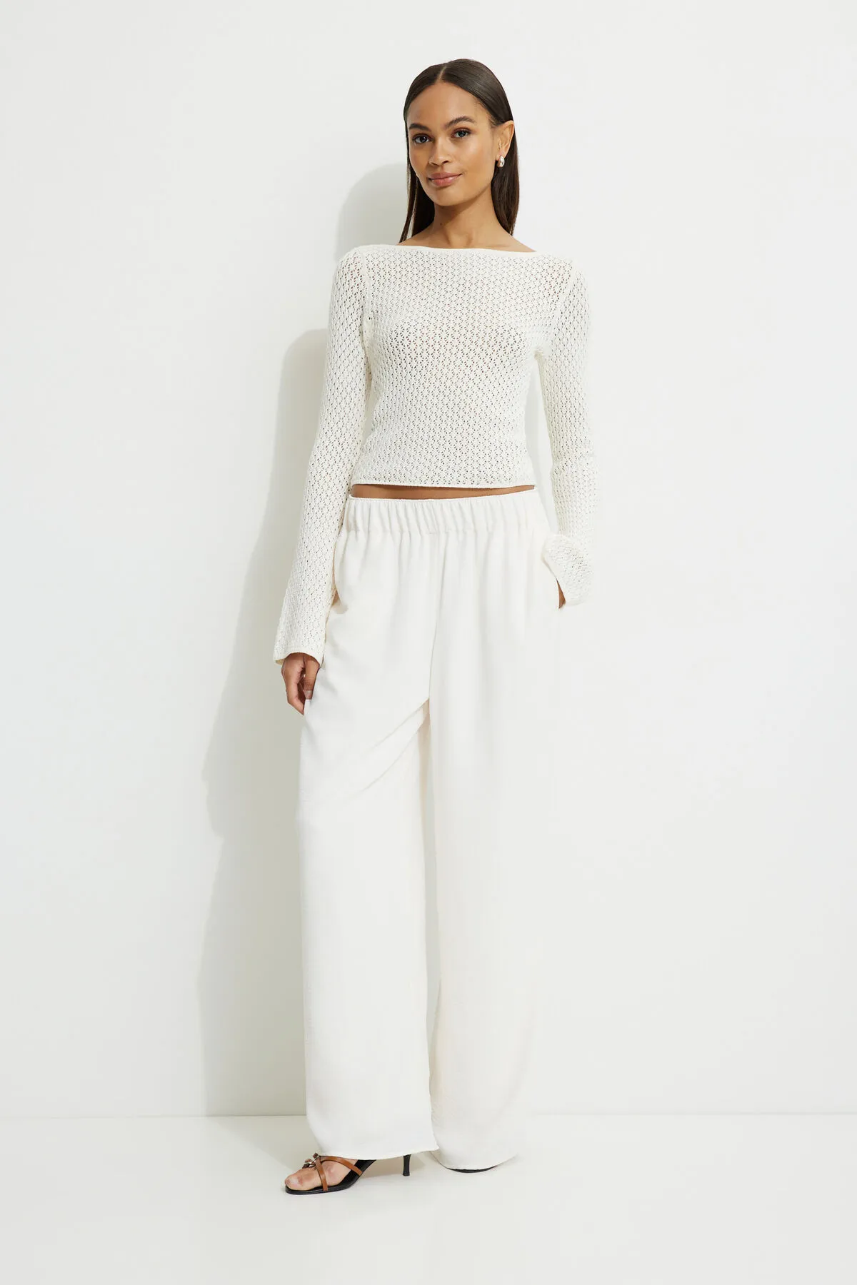 Carlina Crocheted Sweater sold by Dynamite product image thumbnail 2
