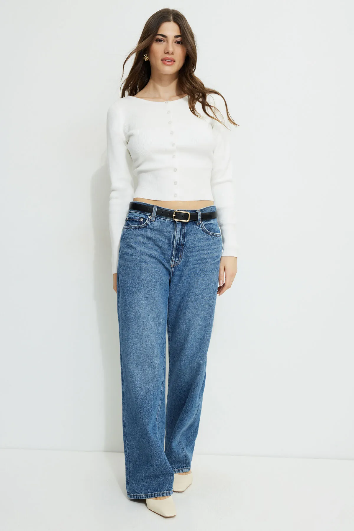 Ribbed Cinch Hem Cardigan sold by Dynamite product image thumbnail 2