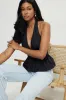Poplin Halter Top sold by Dynamite