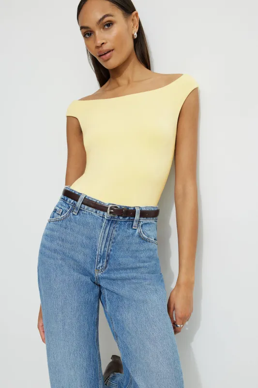 Off Shoulder Jersey Bodysuit sold by Dynamite