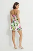 Ivory Floral Front Seam Mini Dress sold by Dynamite