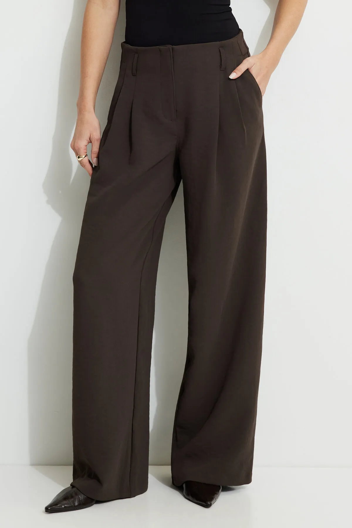 Jourdan Mid Rise Wide Leg Pants sold by Dynamite product image thumbnail 2