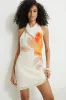 Printed Halter Mini Dress sold by Dynamite