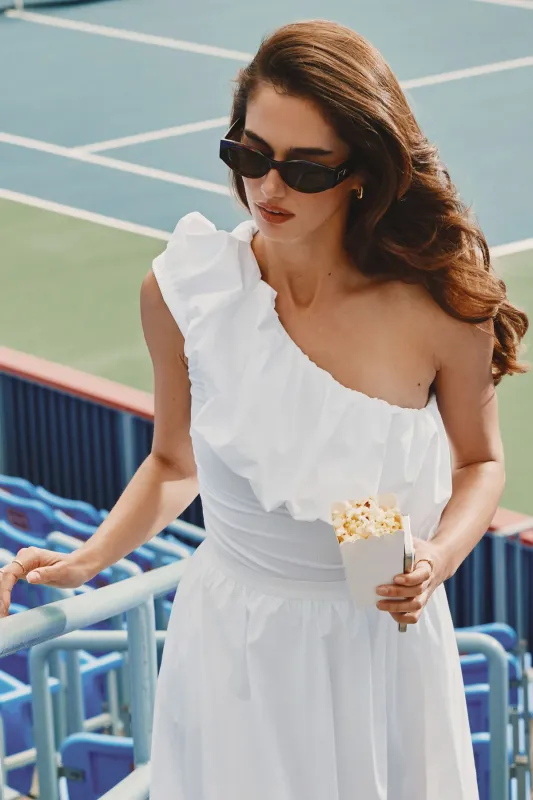 Single Shoulder Puff Sleeve Bodysuit sold by Dynamite