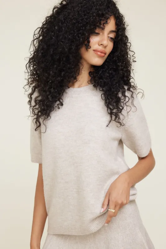 Aura Boxy Short Sleeve Sweater sold by Dynamite