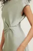 Knotted Satin Mini Dress sold by Dynamite
