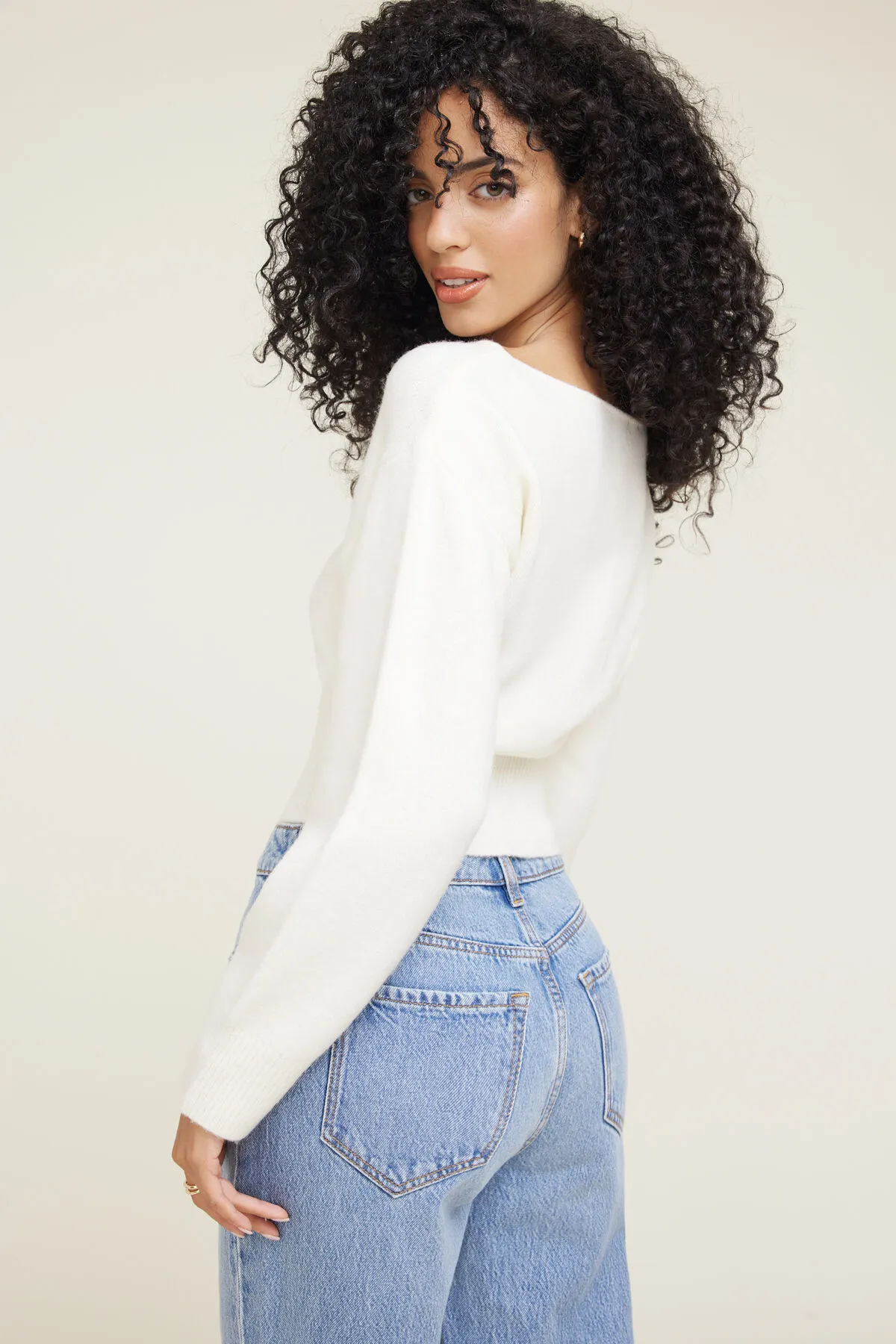 Juliet Cinched Boat Neck Sweater sold by Dynamite product image thumbnail 5