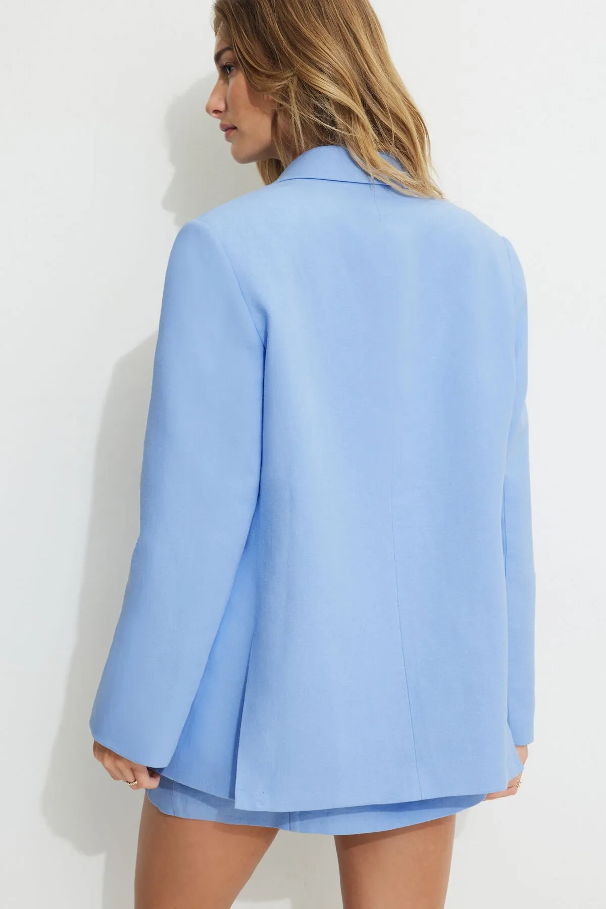 Noa Oversized Linen Blazer sold by Dynamite product image thumbnail 4