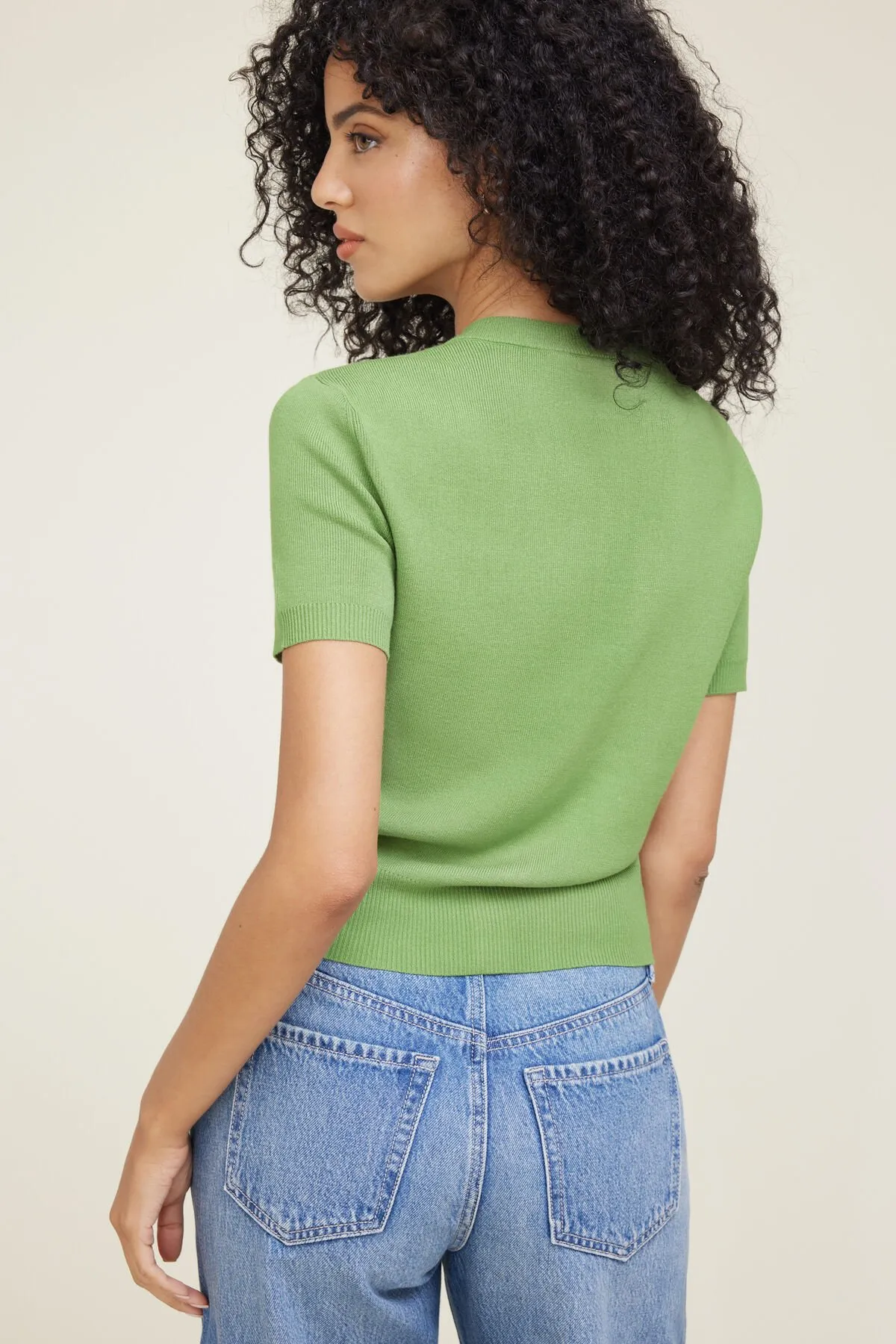 Becca Short Sleeve Cardigan sold by Dynamite product image thumbnail 4