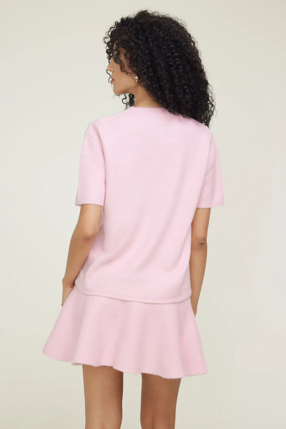 Aura Boxy Short Sleeve Sweater sold by Dynamite product image thumbnail 4