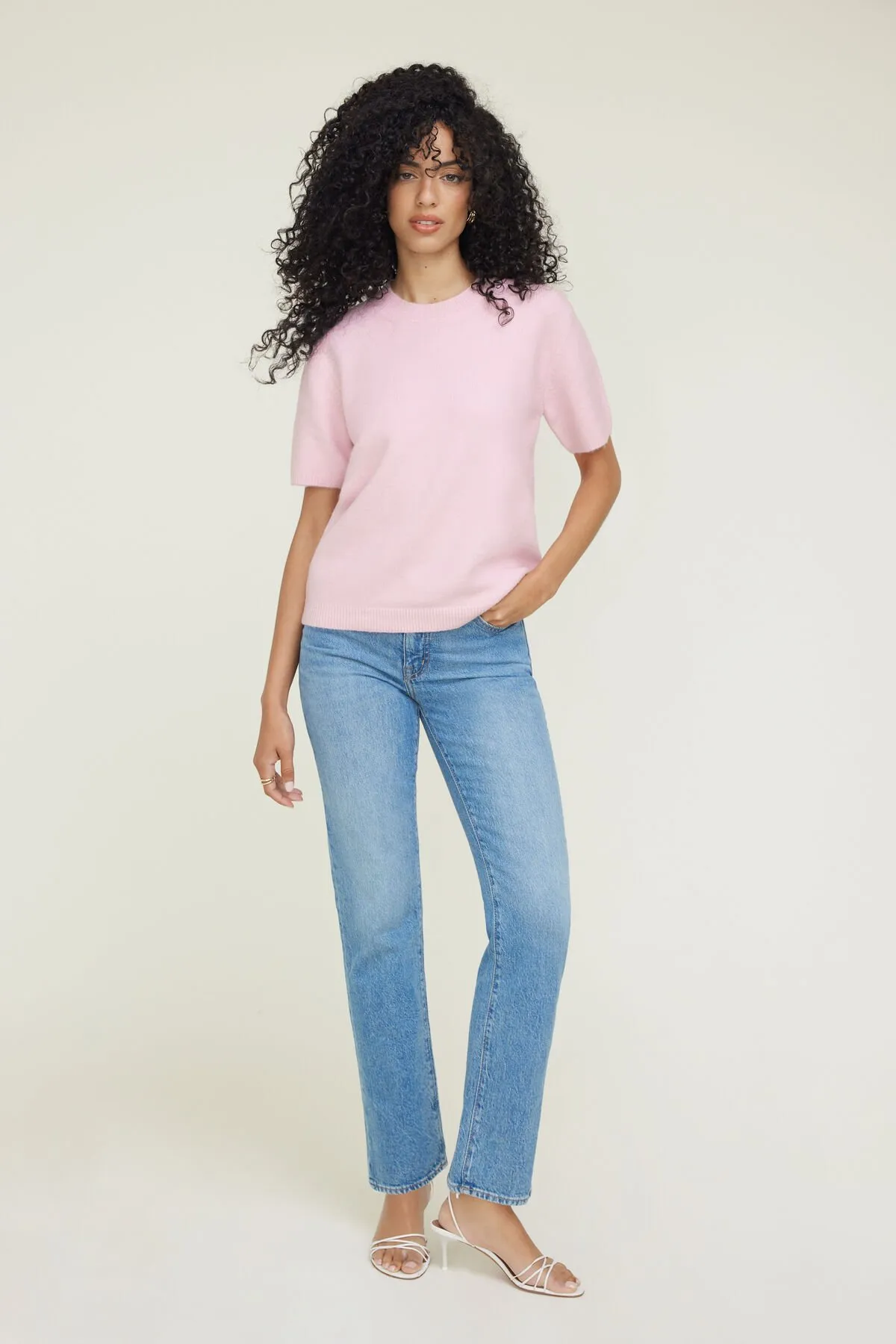 Aura Boxy Short Sleeve Sweater sold by Dynamite product image thumbnail 5