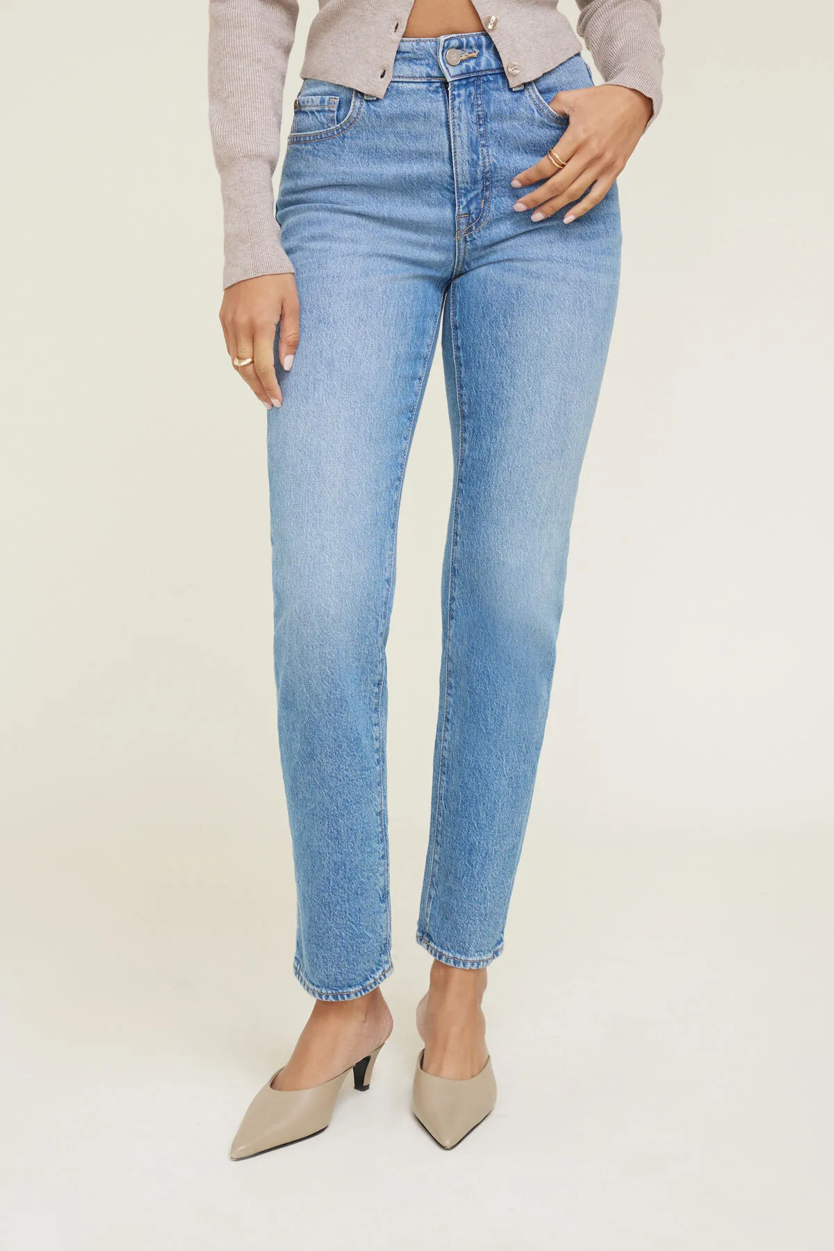 Frenchie High Rise Slim Leg Jeans sold by Dynamite product image thumbnail 2