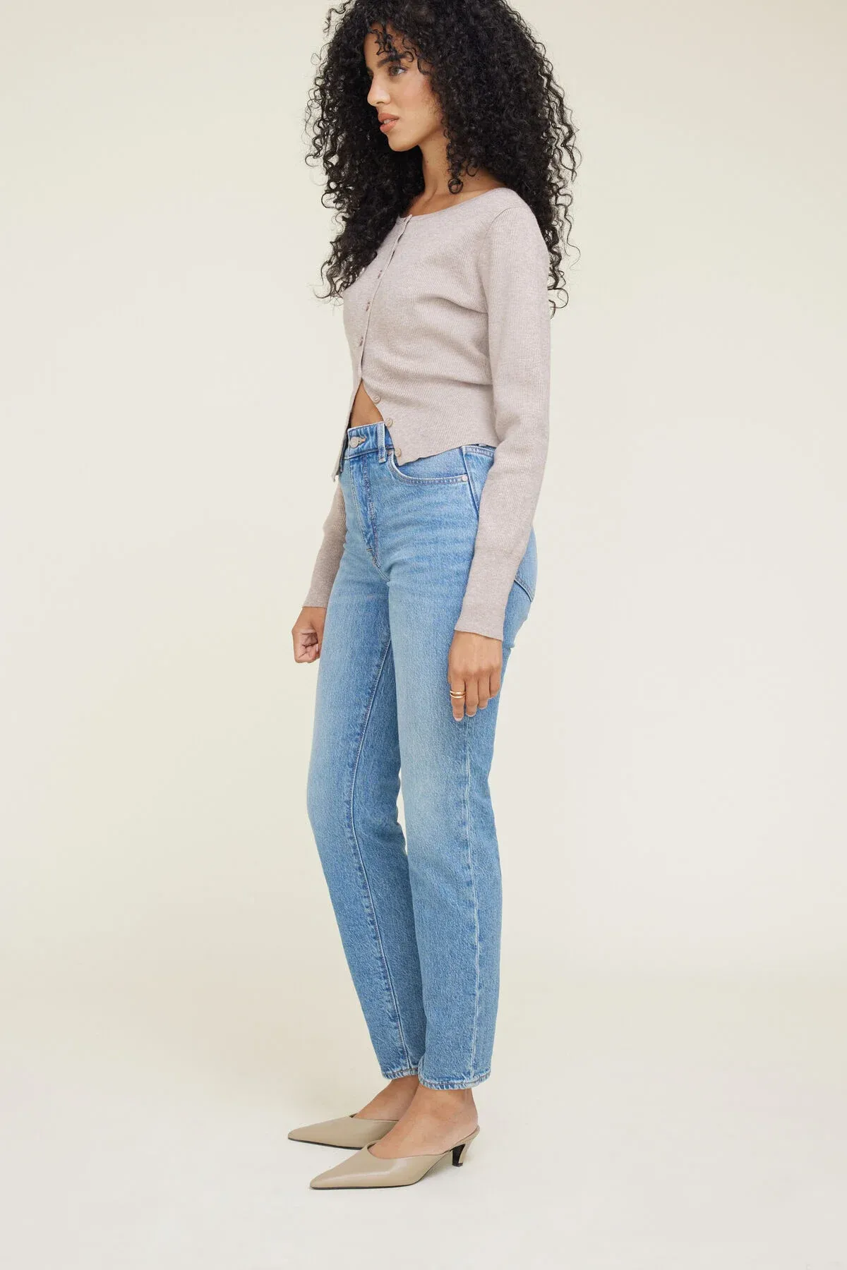 Frenchie High Rise Slim Leg Jeans sold by Dynamite product image thumbnail 4