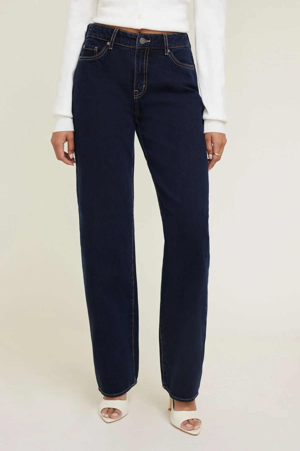 Mika Mid Rise Relaxed Straight Leg Jeans sold by Dynamite product image thumbnail 2