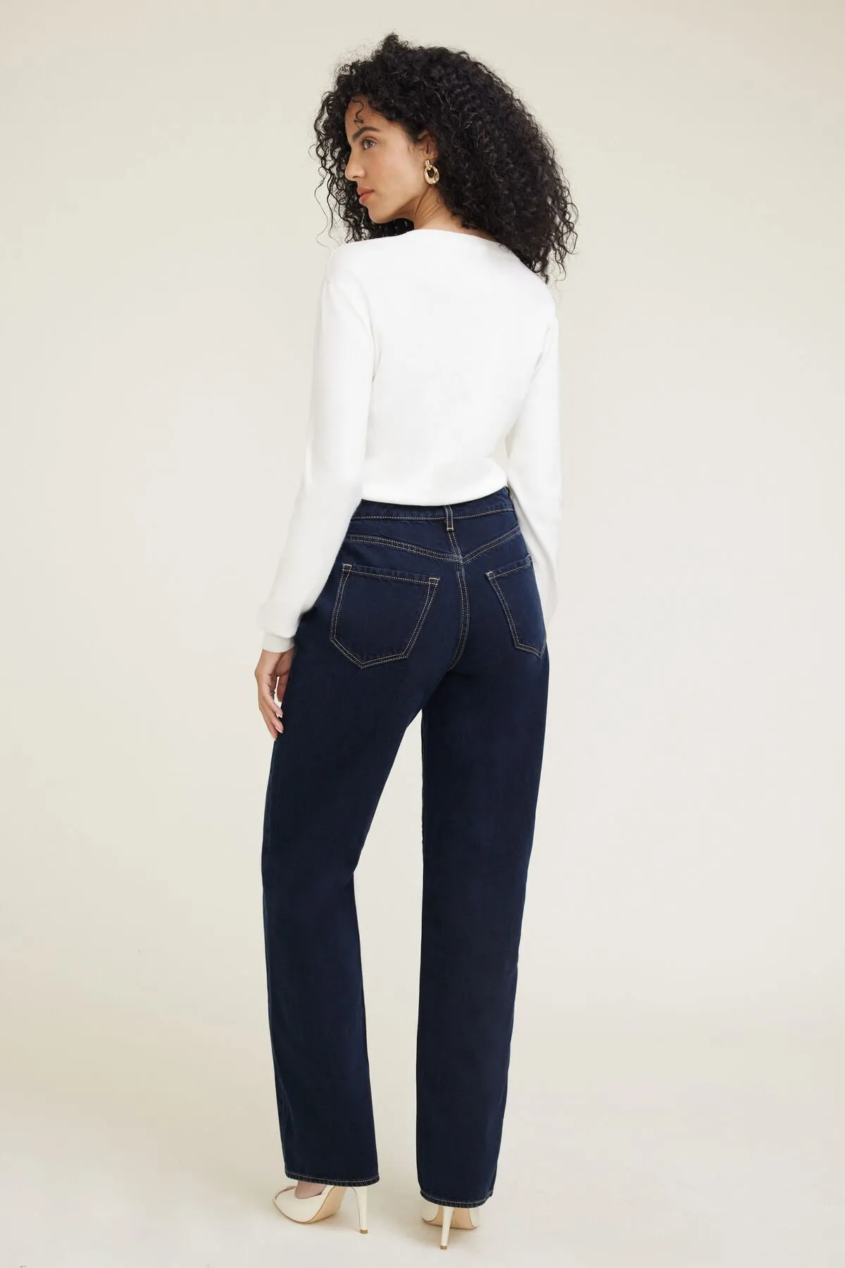 Mika Mid Rise Relaxed Straight Leg Jeans sold by Dynamite product image thumbnail 5