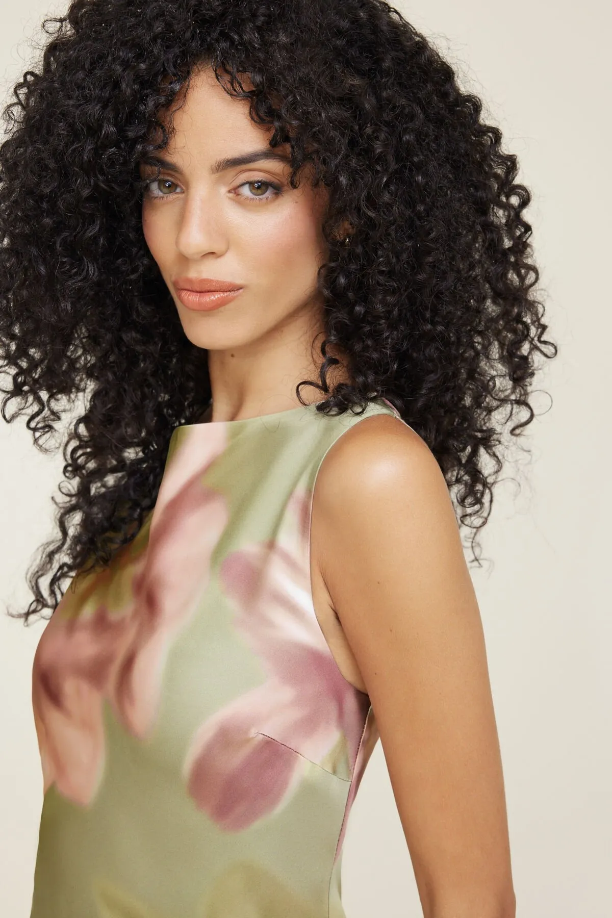 Liora Satin Maxi Slip Dress sold by Dynamite product image thumbnail 4