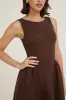 Iris Flared Ponte Maxi Dress sold by Dynamite