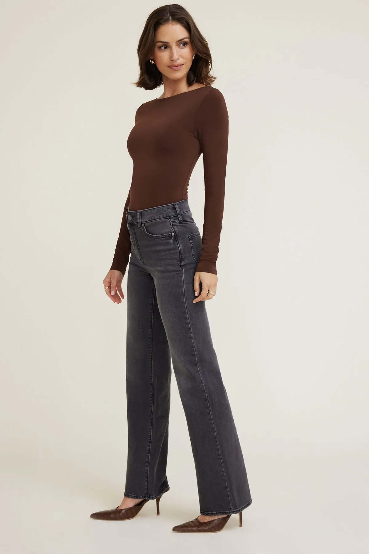 Elodie Stretch High Rise Bootcut Jeans sold by Dynamite product image thumbnail 4