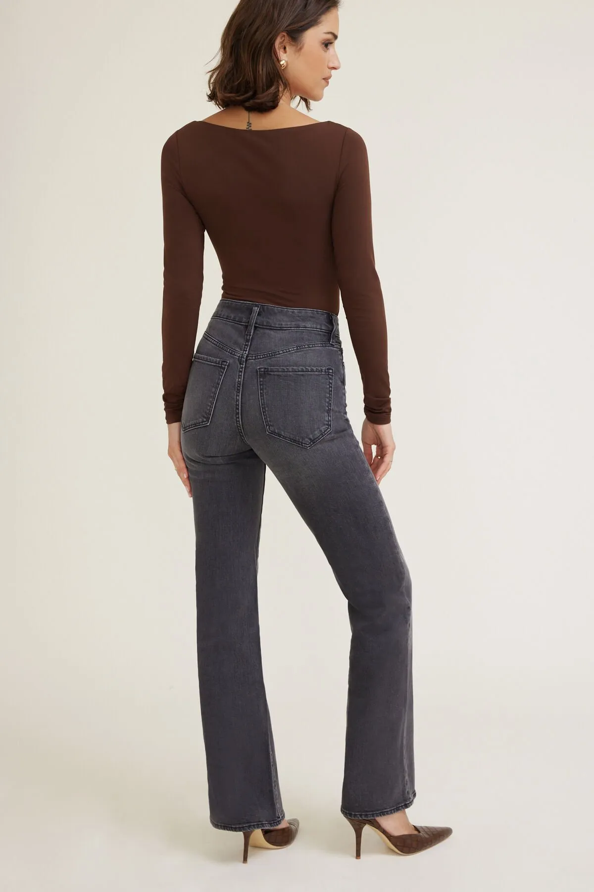 Elodie Stretch High Rise Bootcut Jeans sold by Dynamite product image thumbnail 5