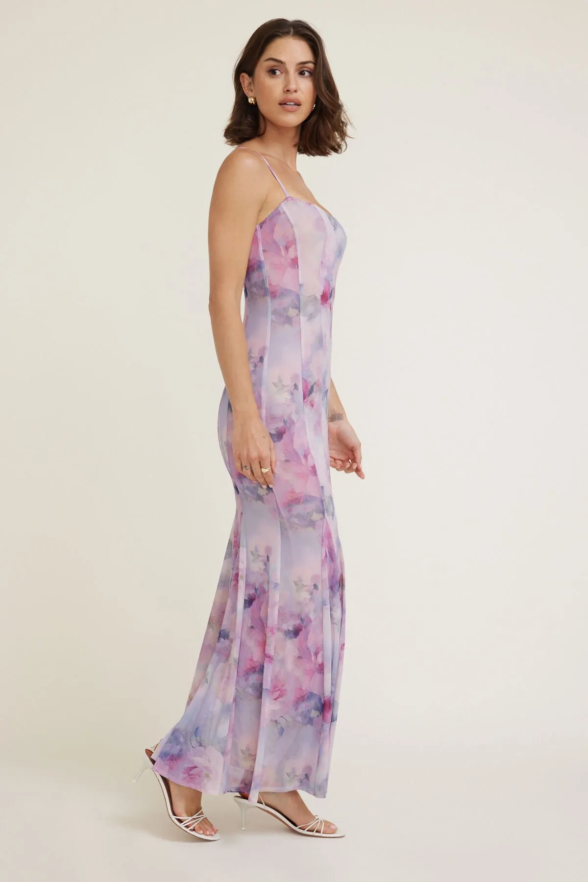 Dahlia Scoop Neck Mermaid Maxi Dress sold by Dynamite product image thumbnail 4