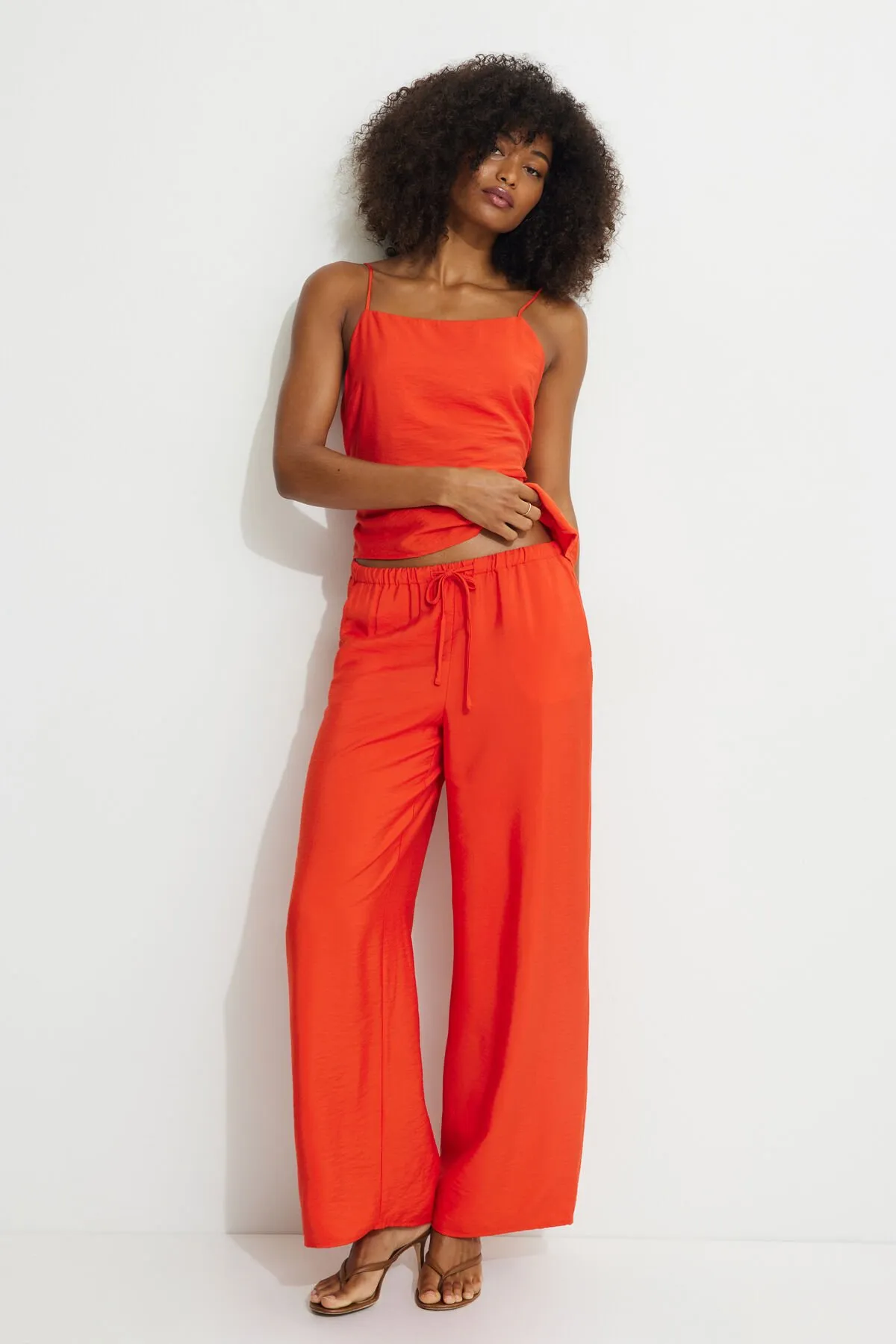 Wide Leg Drawstring Pants sold by Dynamite product image thumbnail 4