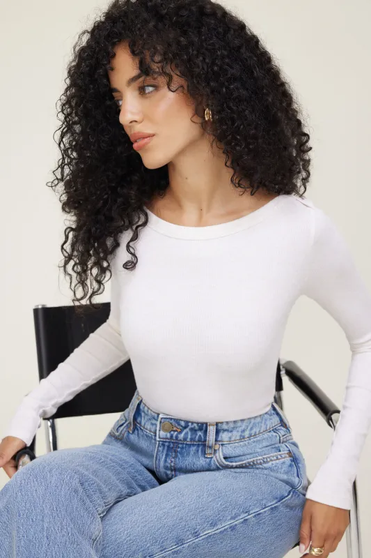 Nola Ribbed Long Sleeve T Shirt sold by Dynamite
