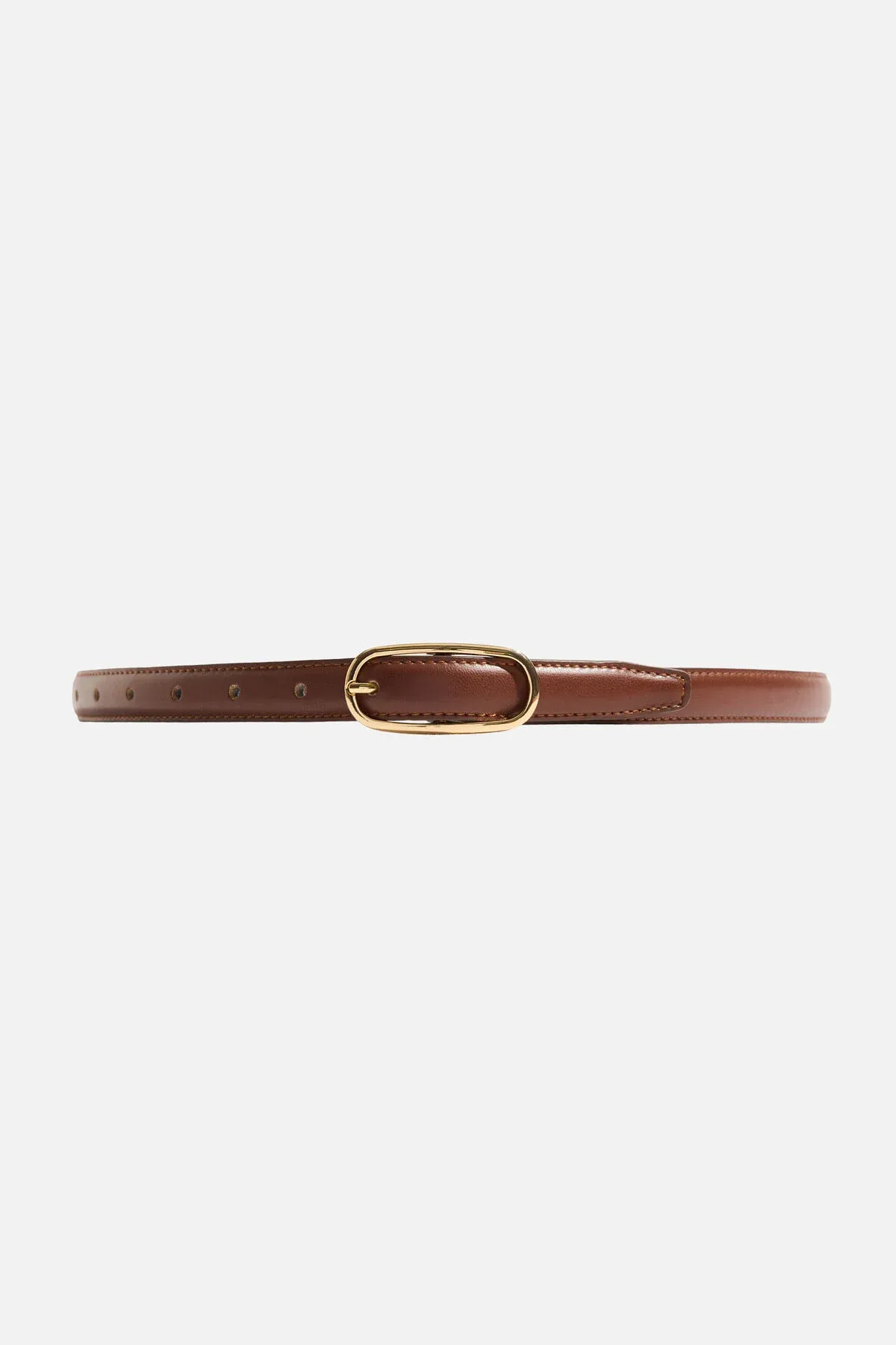 Oval Super Slim Faux Leather Belt sold by Dynamite