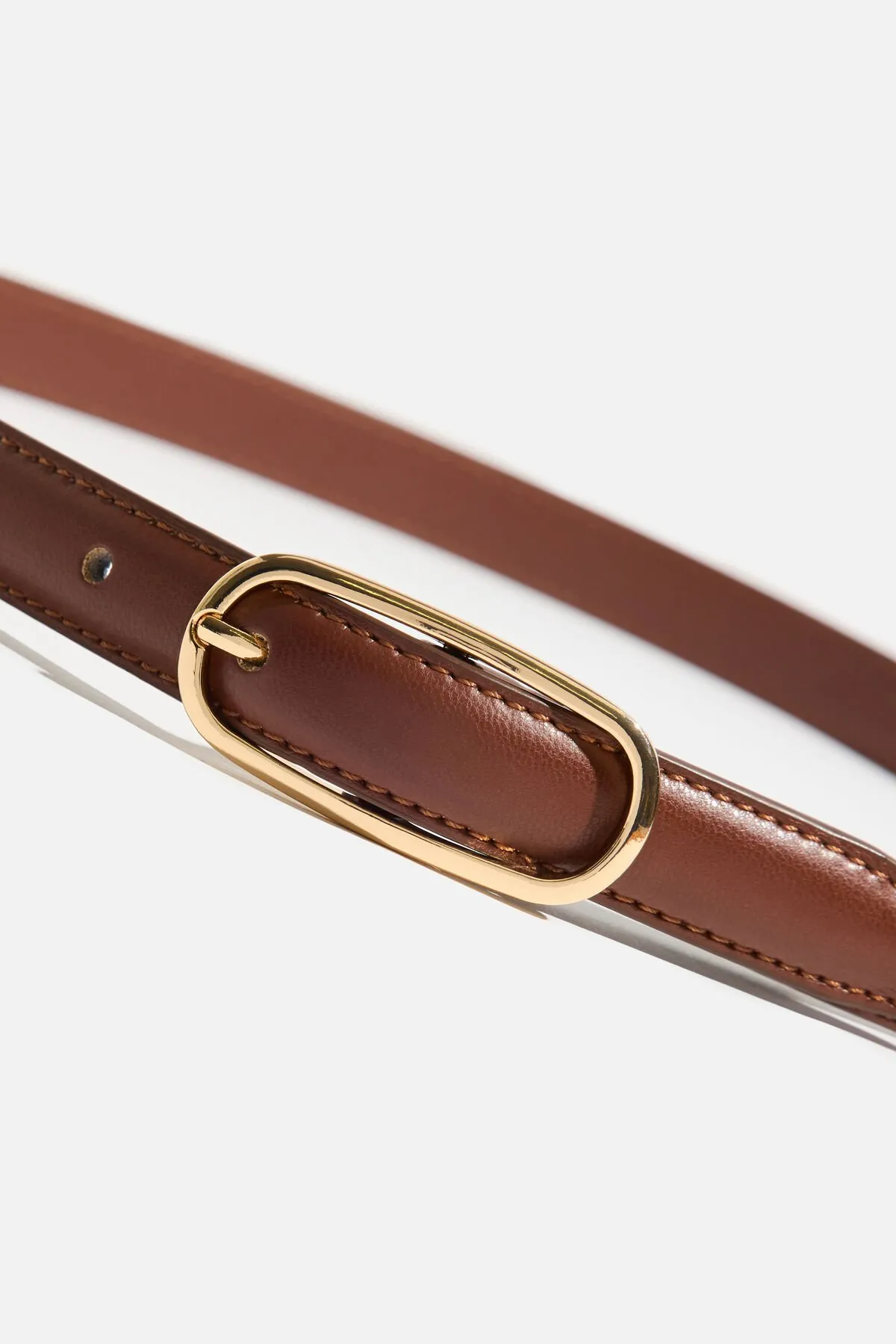 Oval Super Slim Faux Leather Belt sold by Dynamite product image thumbnail 3