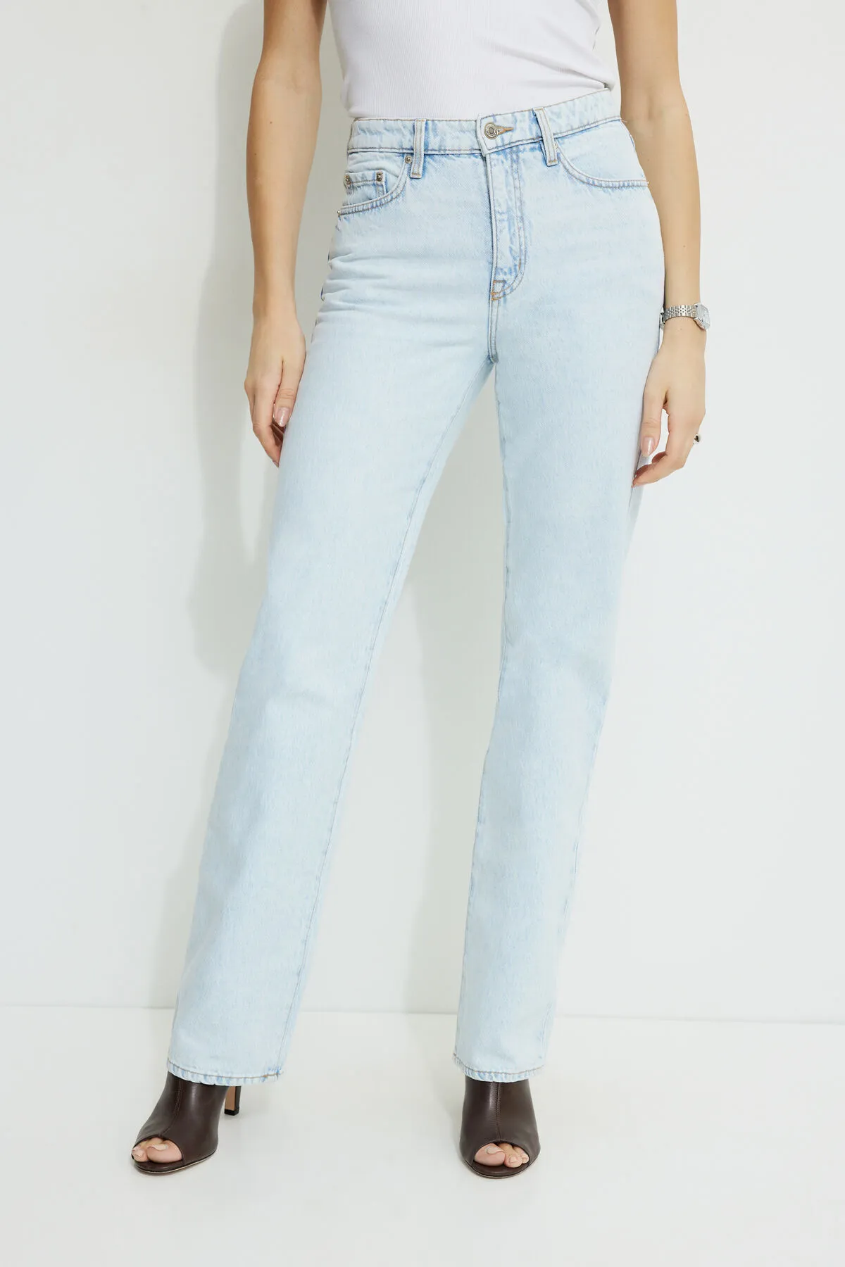 Cara High Rise Straight Leg Jeans sold by Dynamite product image thumbnail 2