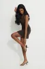 Beaded Mesh Mini Dress sold by Dynamite
