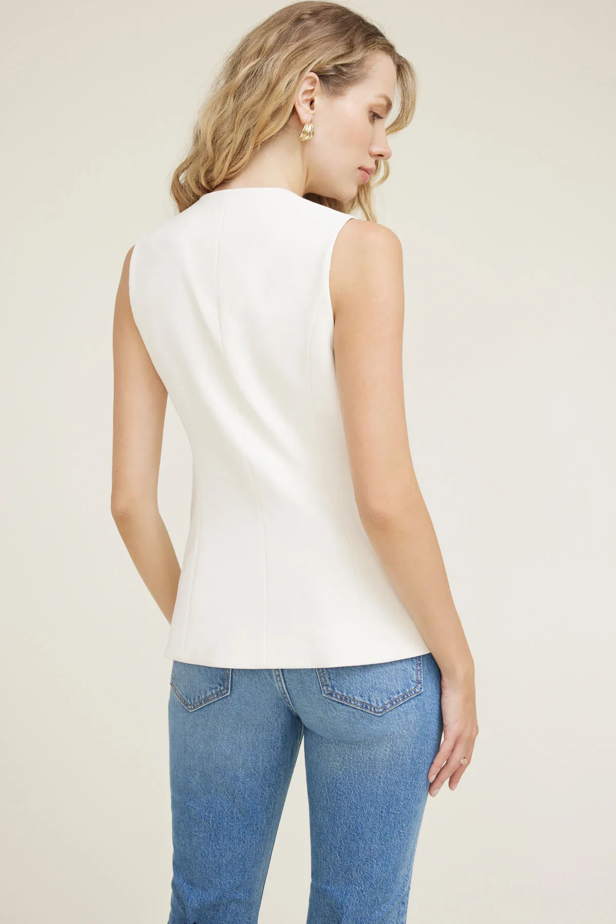 Long Flyaway Vest sold by Dynamite product image thumbnail 5