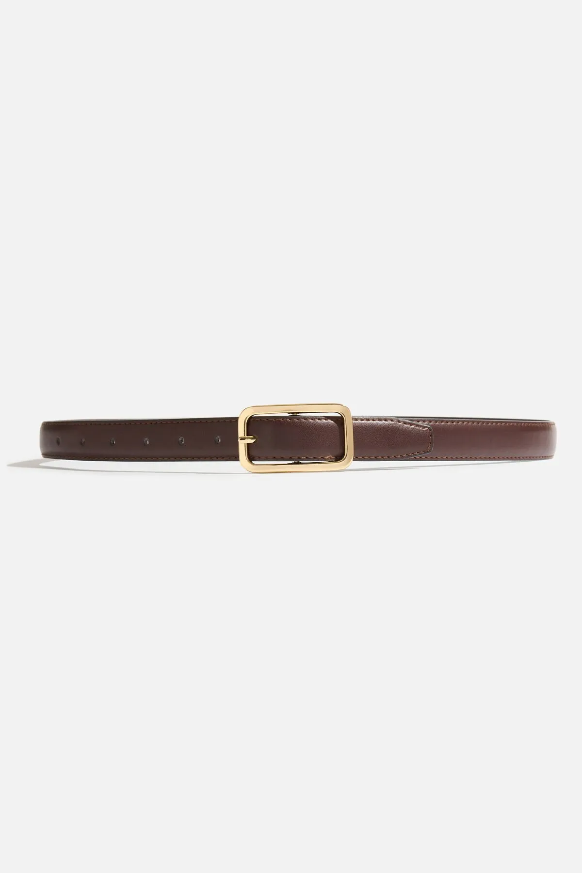 Rounded Rectangle Slim Faux Leather Belt sold by Dynamite product image thumbnail 2