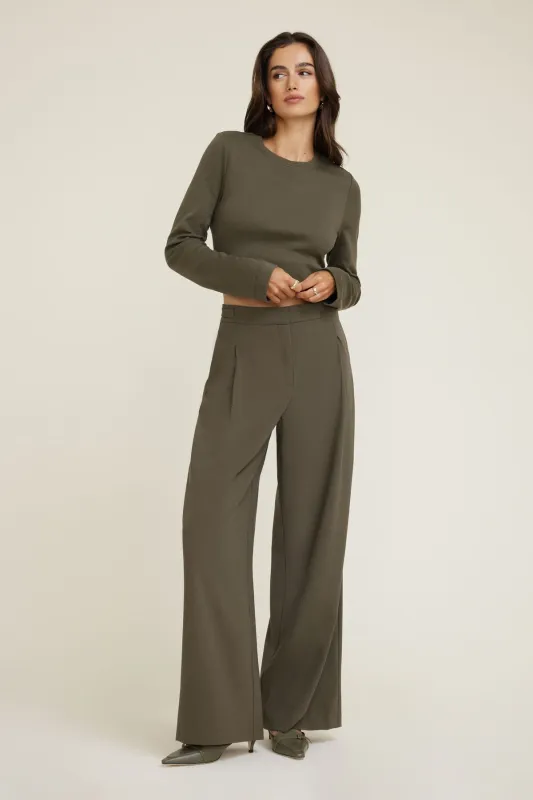 Leni Pleated Wide Leg Pants sold by Dynamite
